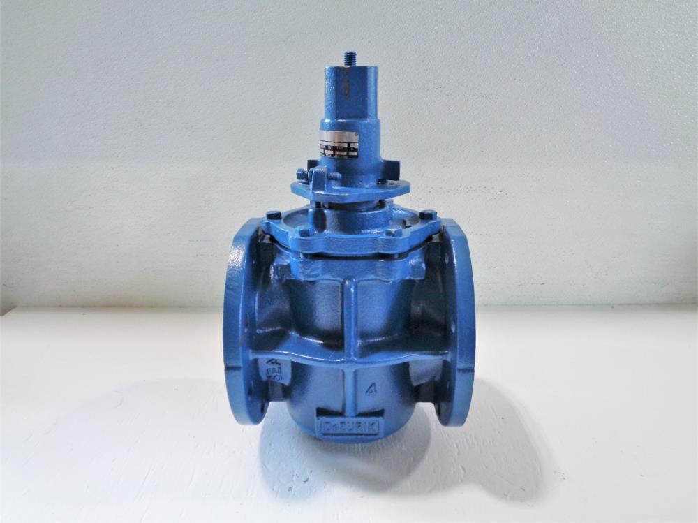 Dezurik 4" Cast Iron Plug Valve, 2-Way, PEC Style, #9070631R013